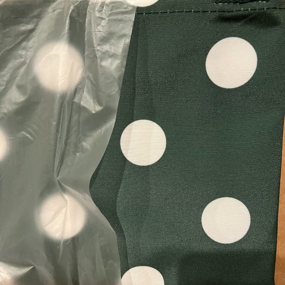 Kate Spade Dark Green Polka Dot Tote Bag - Picture 2 of 3